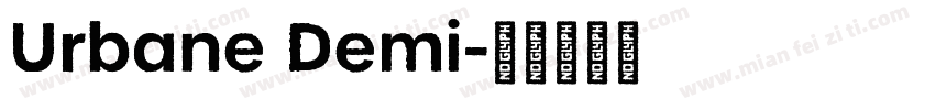 Urbane Demi字体转换